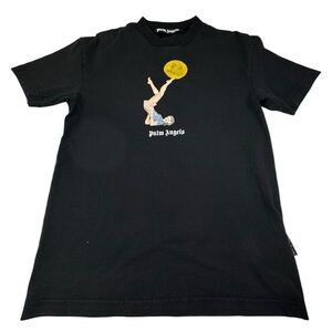 Palm Angels‎ T-Shirt Men's Small Black Juggler Pin Up Tee Smiley Girl Streetwear